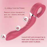 Lust Ripple Cavort 10 Function G Spot Vibrator Pink G-Spot Vibrators